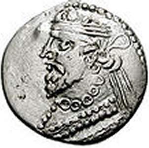 Gondophares coin obverse